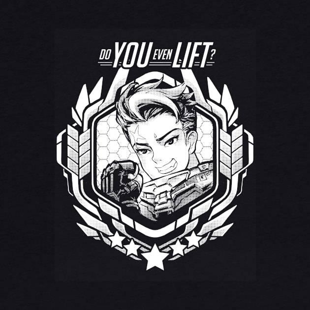 Zarya "Do You Even Lift?" by RobotCatArt